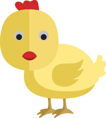 cartoon of lovely chicken
