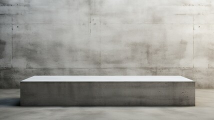 Minimalist Concrete Wall for Urban Product Advertising