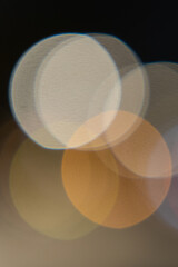 Colourful festive multi-colored circles . Defocused abstract multicolored bokeh lights background.