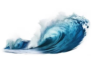 Foto op Plexiglas sea wave isolated white background © MAXXIMA Graphica