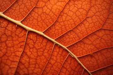 Obraz premium red leaf macro background