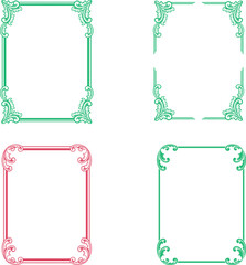 Vintage Ornament Frame For Wedding