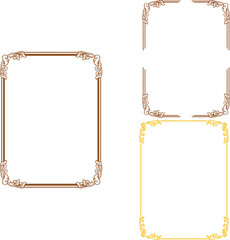 Vintage Ornament Frame For Wedding