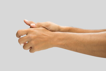 Arthritis of the finger and thumb joint.