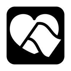 love with flag selected icon