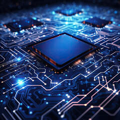 Abstract circuit board technology background. Modern  Electronic technology futuristic.
