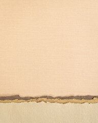 abstract paper landscape in earth pastel tones - collection of handmade rag papers