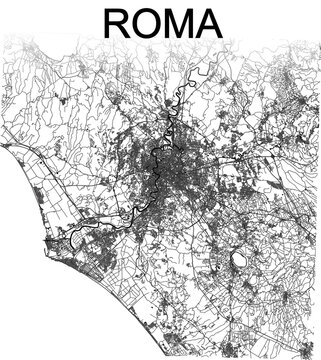 Mapa para hacer cruadros de ciudades - Roma 