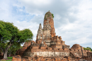 Asia thailand ayutthaya historical park. Image of pagoda in ayuthaya, Thailand.