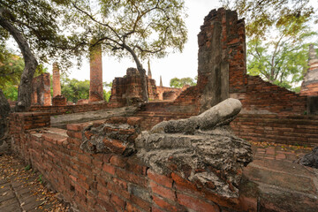 Obraz premium Asia thailand ayutthaya historical park. Image of pagoda in ayuthaya, Thailand.