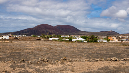 Landscape in the Lanzarote island from Spain
