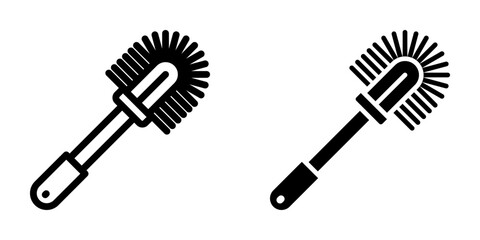 Toilet brush Icon,  for mobile concept and web design. vector illustration