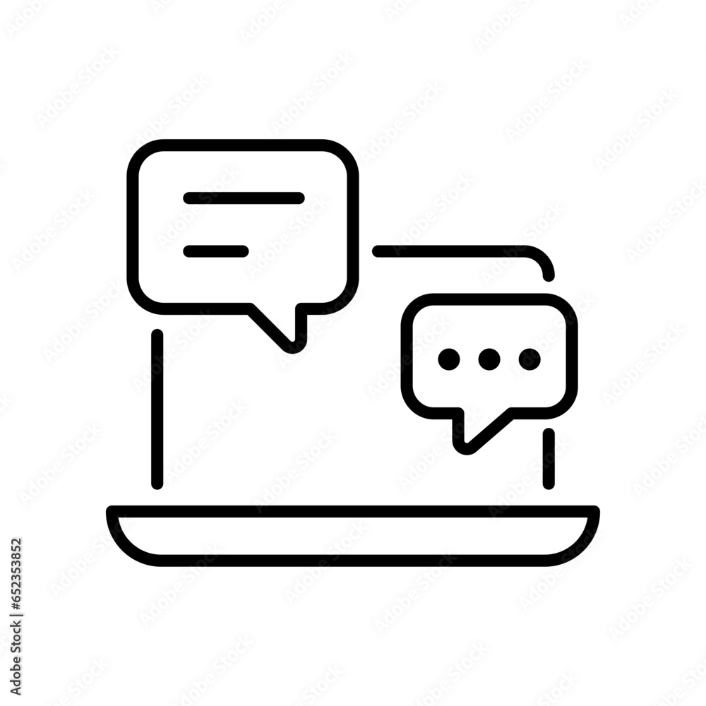 Poster answer chat conversation, online question icon. message bubble chatting talking. chat notification o
