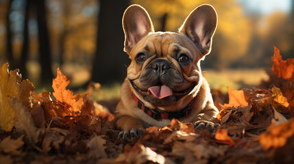 Naklejka premium bulldog puppy