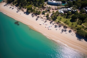 Aerial beach view