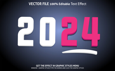 2024 3d text effect and editable text effect