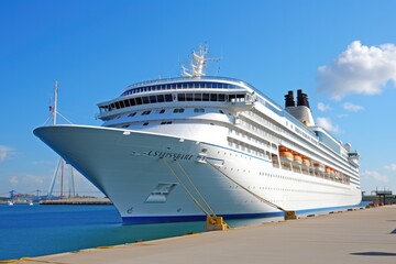 cruise ship in port