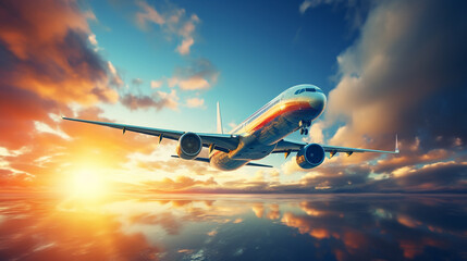 a_plane_flying_in_the_sky_with_white_clouds