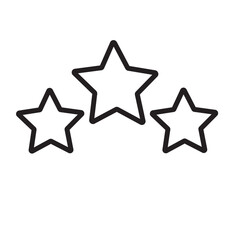 stars icon. Stars rating review icon. Vector illustration. stars rating icon for apps and websites. Vector illustration.