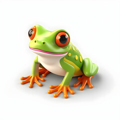 Obraz premium red eyed frog
