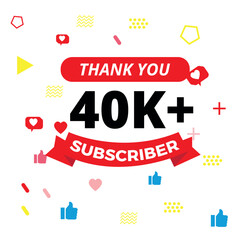 Fototapeta premium thanks for 40k subscribers 