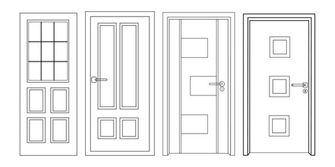 Bedroom Wooden Door. Latest House Door Designs With Pictures. Doors & Windows for Home & Office.