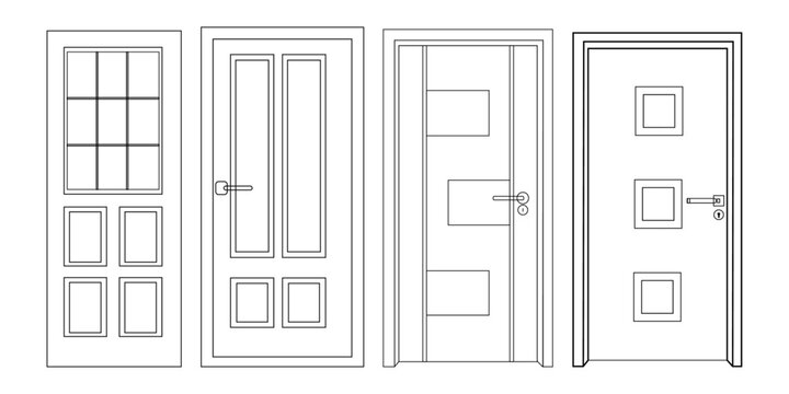 Bedroom Wooden Door. Latest House Door Designs With Pictures. Doors & Windows for Home & Office.