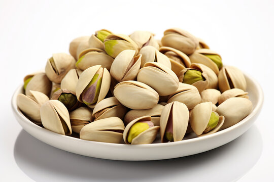 Pistachio in bowl on white background 2859120 Stock Photo at Vecteezy