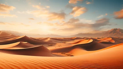 Fotobehang beautiful dune in golden light © duyina1990