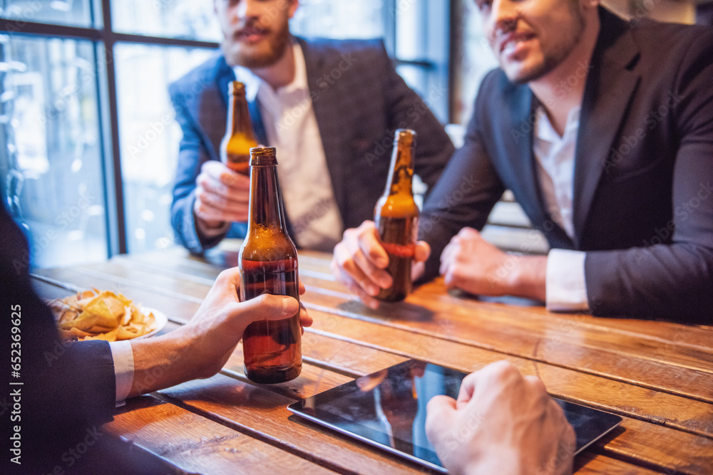 Canvas Prints Men at the pub