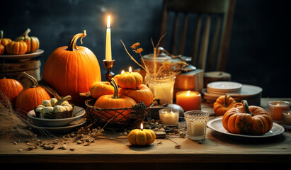 Halloween funny event with vivid colors , still life , 3D illustration