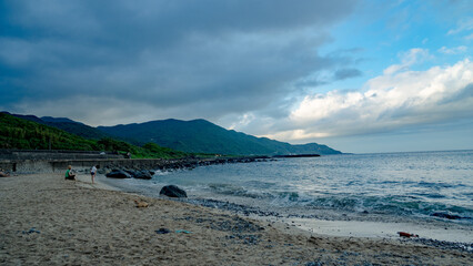 Beach Scenery on the North Coast of Taiwan
