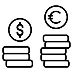Currency Fluctuation Icon