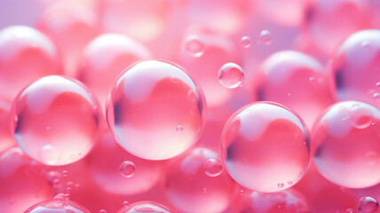 Pink bubbles background.  - 652379680