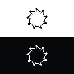 Circle vector logo template design . Circle icon . Circle silhouette