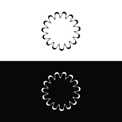 Circle vector logo template design . Circle icon . Circle silhouette