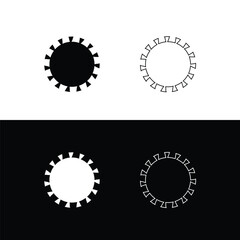 Circle vector logo template design . Circle icon . Circle silhouette