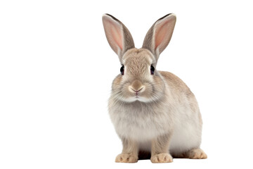 a beautiful rabbit on a white background studio shot isolated PNG