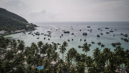 The aerial view of Nam Du Island in Southern Vietnam