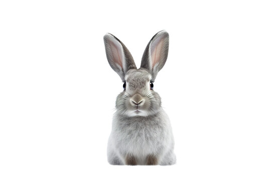 a beautiful rabbit on a white background studio shot isolated PNG