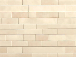 White and Cream Bricks Wall Stonework Flooring Interior Background Texture