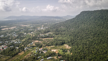 Fototapeta na wymiar The aerial view of Phu Quoc Island in Vietnam