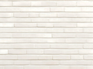 White and Cream Bricks Wall Stonework Flooring Interior Background Texture