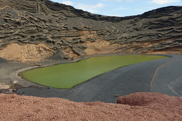 Gr&uuml;ne Lagune bei El Golfo (Lanzarote)