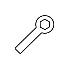 wrench icon. outline icon