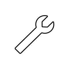 wrench icon. outline icon