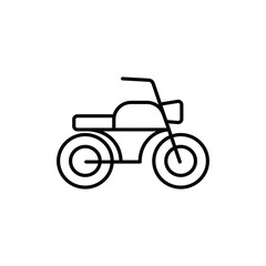 Fototapeta premium motorcycle icon. outline icon