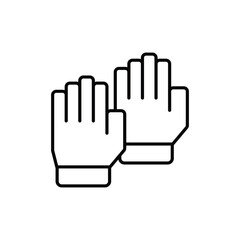 gloves icon. outline icon