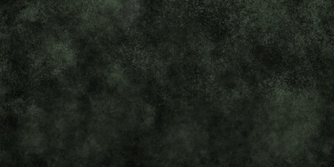 Abstract design with textured black stone wall background. concrete floor or old grunge background with black . Green grunge background Border from smoke. Misty effect for film , text or space. 