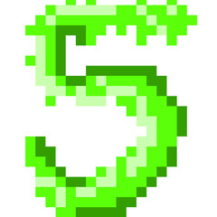 pixel font letter